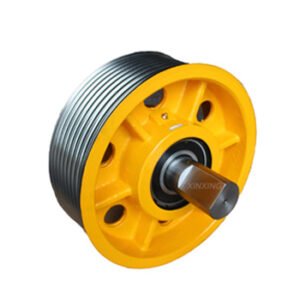 Polea de hierro fundido para cables de ascensor